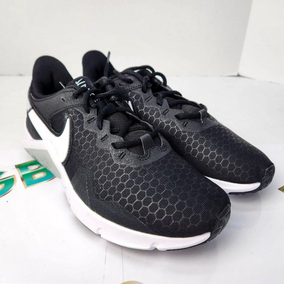 Nike Legend Essential 2 Women's  Athletic Black White Running Shoes CQ9545-001 - Picture 2 of 10